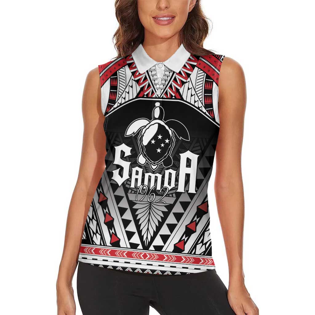 Samoa Independence Day Women Sleeveless Polo Shirt Proud To Be Samoan LT05 - Polynesian Pride