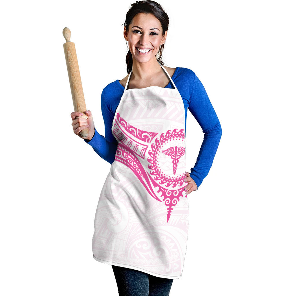 New Zealand Aotearoa Apron Nurse Tribal Pink Version LT05 - Polynesian Pride