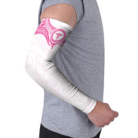 Personalised New Zealand Aotearoa Arm Sleeves Nurse Tribal Pink Version LT05 - Polynesian Pride