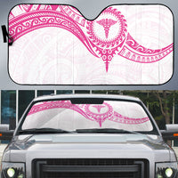 New Zealand Aotearoa Auto Sun Shade Nurse Tribal Pink Version