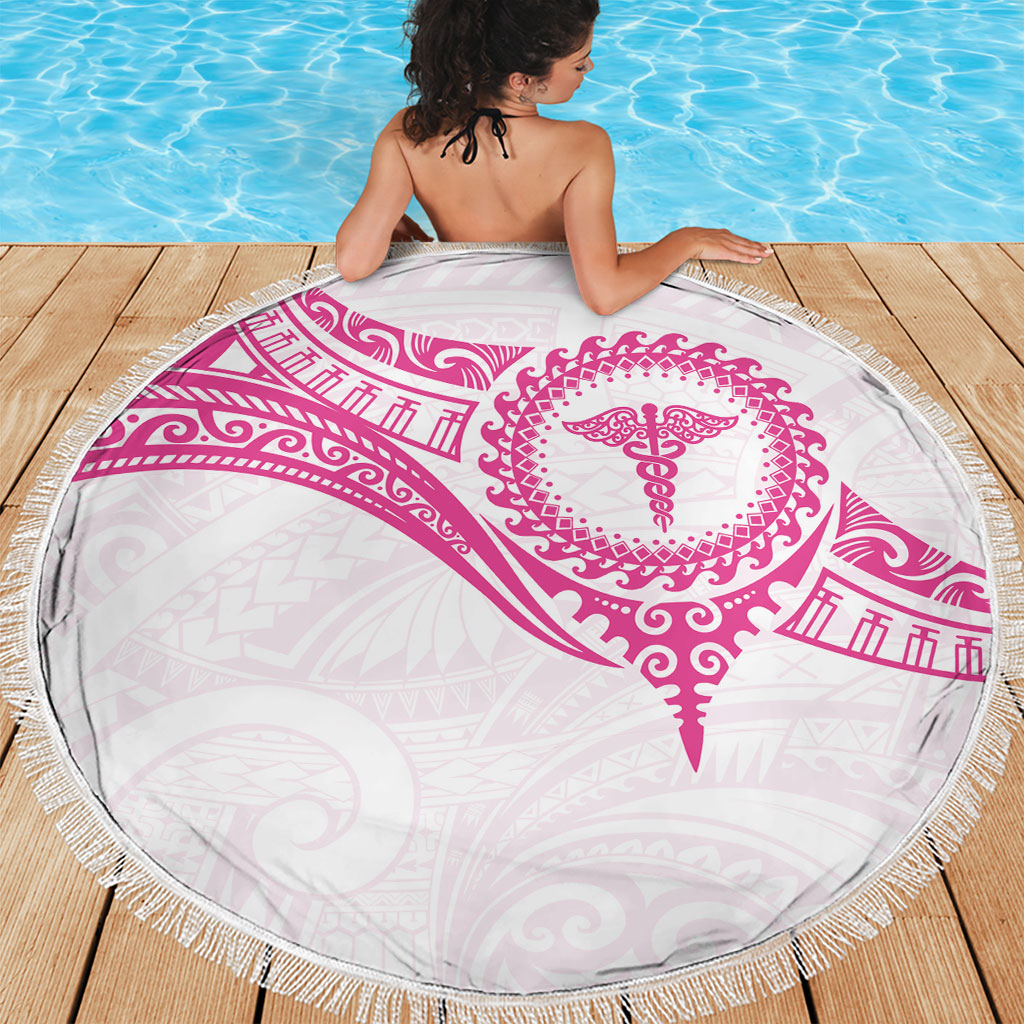 New Zealand Aotearoa Beach Blanket Nurse Tribal Pink Version LT05 - Polynesian Pride