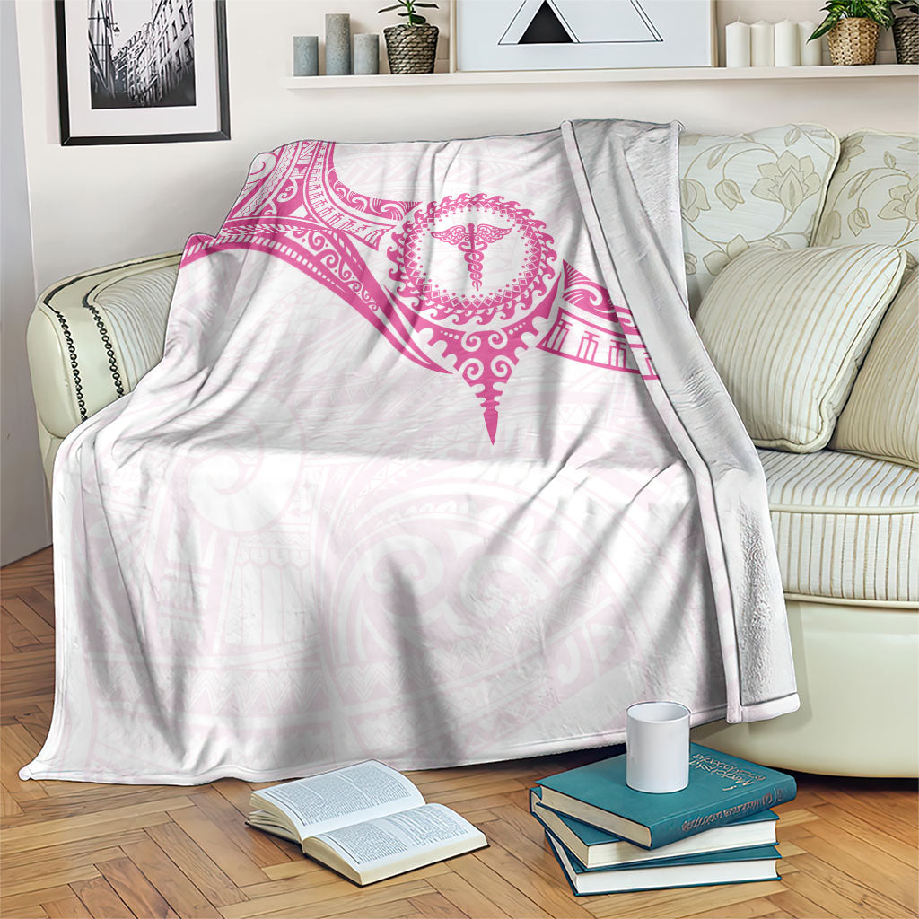 New Zealand Aotearoa Blanket Nurse Tribal Pink Version LT05 Pink - Polynesian Pride