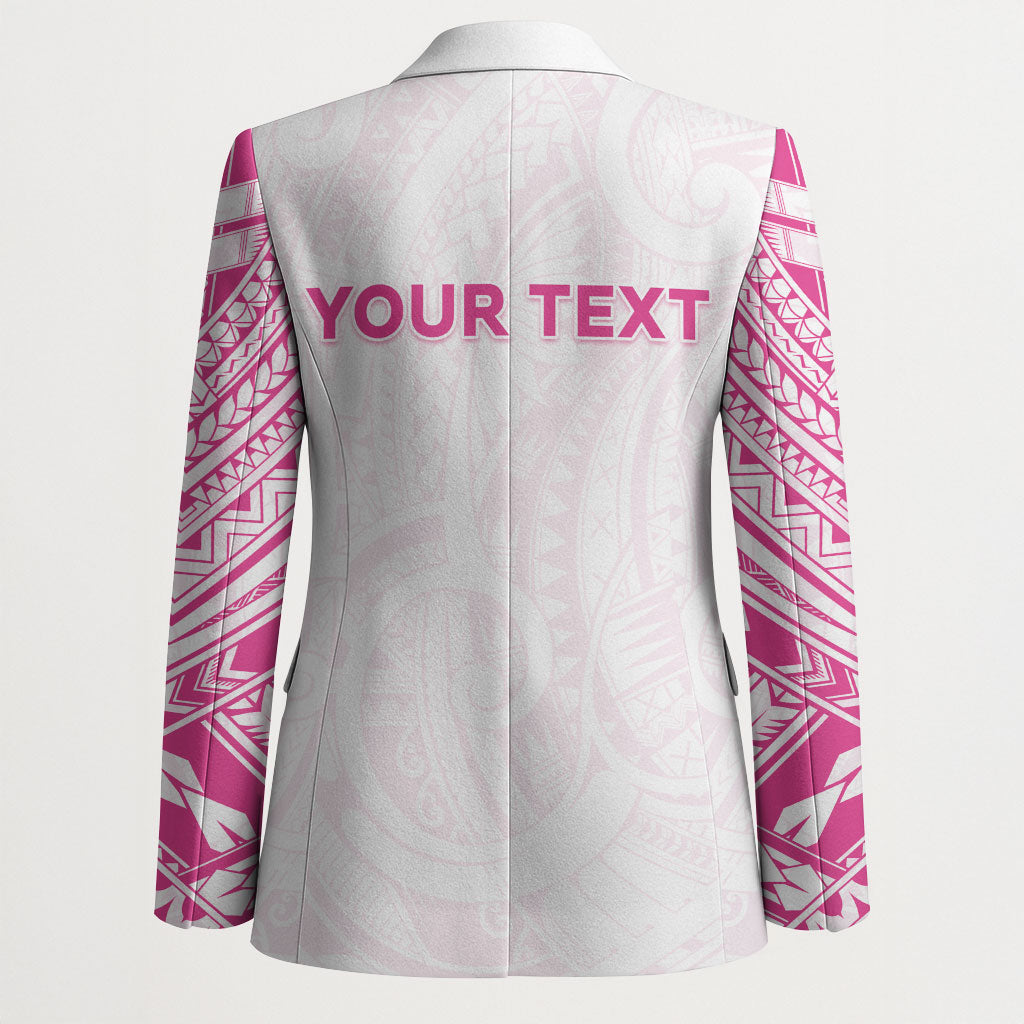 Personalised New Zealand Aotearoa Blazer Nurse Tribal Pink Version LT05 - Polynesian Pride