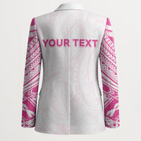 Personalised New Zealand Aotearoa Blazer Nurse Tribal Pink Version LT05 - Polynesian Pride