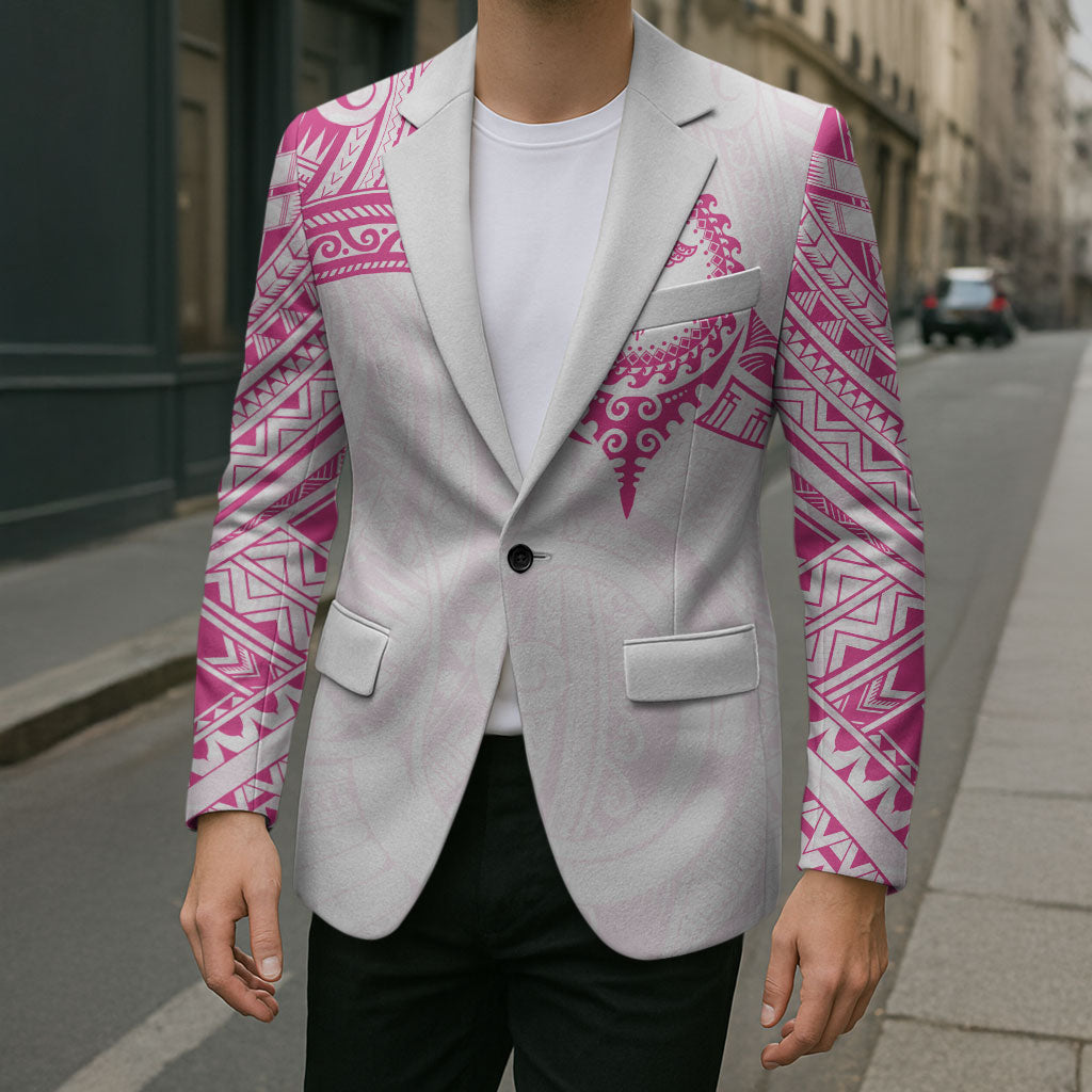 Personalised New Zealand Aotearoa Blazer Nurse Tribal Pink Version LT05 - Polynesian Pride