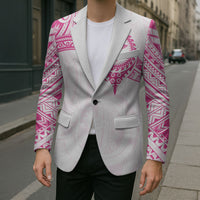 Personalised New Zealand Aotearoa Blazer Nurse Tribal Pink Version LT05 - Polynesian Pride