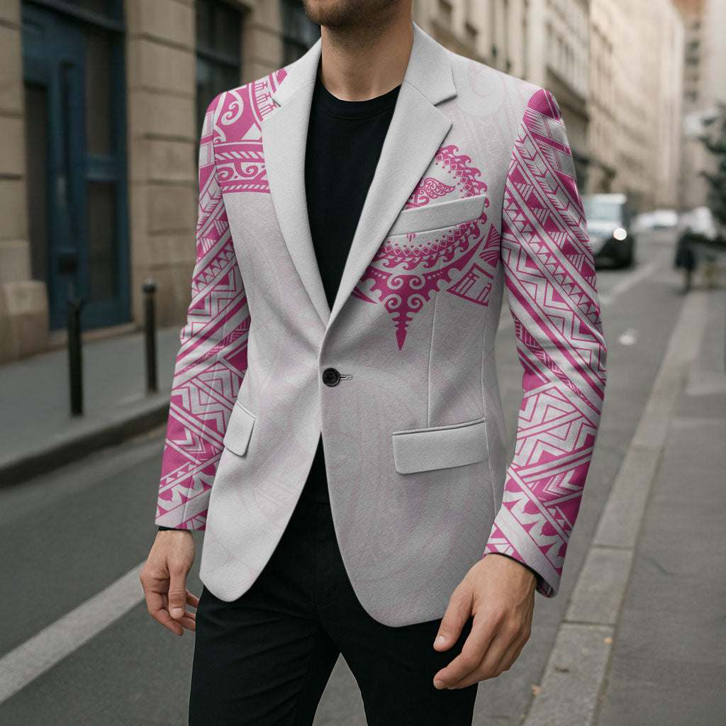Personalised New Zealand Aotearoa Blazer Nurse Tribal Pink Version LT05 - Polynesian Pride