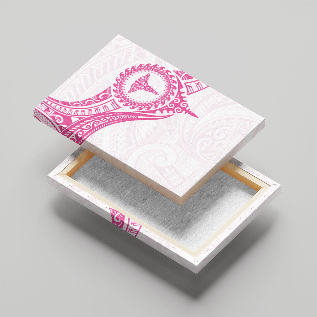 New Zealand Aotearoa Canvas Wall Art Nurse Tribal Pink Version LT05 - Polynesian Pride