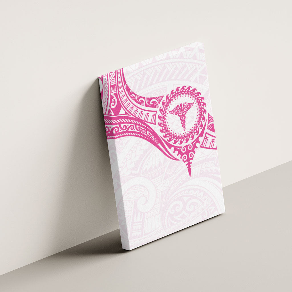 New Zealand Aotearoa Canvas Wall Art Nurse Tribal Pink Version LT05 - Polynesian Pride