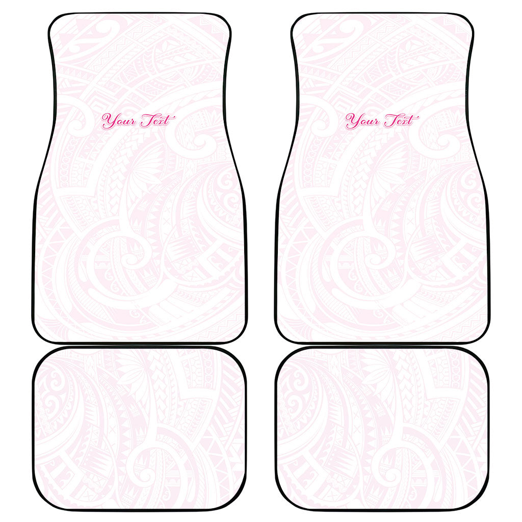Personalised New Zealand Aotearoa Car Mats Nurse Tribal Pink Version LT05 - Polynesian Pride