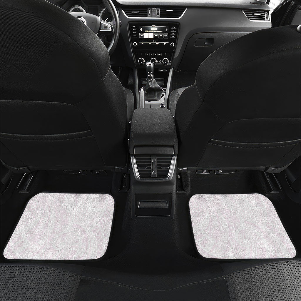 Personalised New Zealand Aotearoa Car Mats Nurse Tribal Pink Version LT05 Set 2pcs - Back Pink - Polynesian Pride
