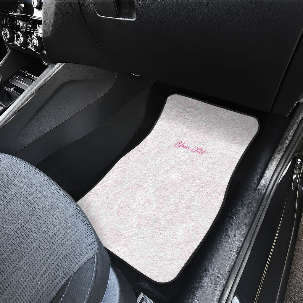 Personalised New Zealand Aotearoa Car Mats Nurse Tribal Pink Version LT05 - Polynesian Pride