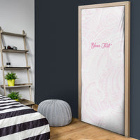 Personalised New Zealand Aotearoa Door Cover Nurse Tribal Pink Version
