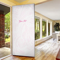 Personalised New Zealand Aotearoa Door Cover Nurse Tribal Pink Version