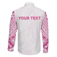 Personalised New Zealand Aotearoa Family Matching Summer Maxi Dress and Hawaiian Shirt Nurse Tribal Pink Version