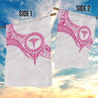 New Zealand Aotearoa Garden Flag Nurse Tribal Pink Version LT05 - Polynesian Pride