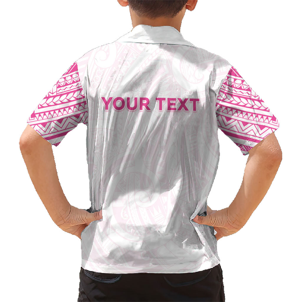 Personalised New Zealand Aotearoa Hawaiian Shirt Nurse Tribal Pink Version