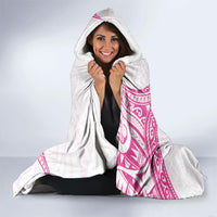 New Zealand Aotearoa Hooded Blanket Nurse Tribal Pink Version LT05 - Polynesian Pride