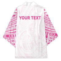 Personalised New Zealand Aotearoa Kimono Nurse Tribal Pink Version