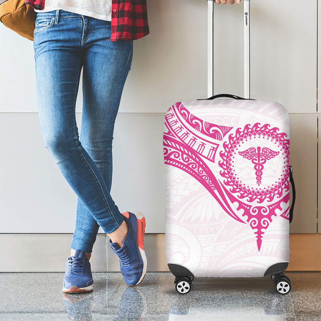 New Zealand Aotearoa Luggage Cover Nurse Tribal Pink Version LT05 - Polynesian Pride