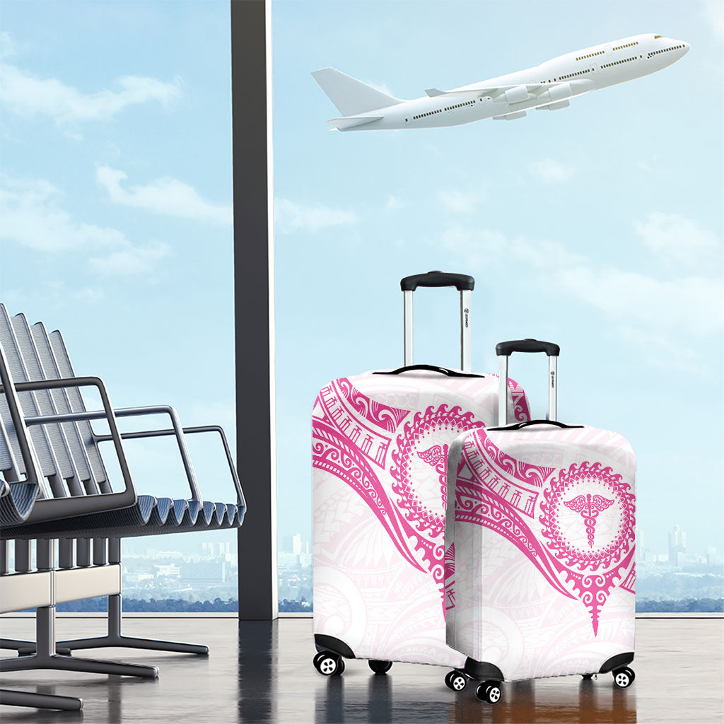 New Zealand Aotearoa Luggage Cover Nurse Tribal Pink Version LT05 - Polynesian Pride