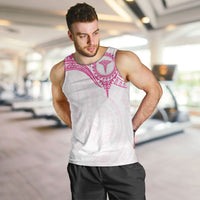 Personalised New Zealand Aotearoa Men Tank Top Nurse Tribal Pink Version LT05 Pink - Polynesian Pride