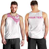 Personalised New Zealand Aotearoa Men Tank Top Nurse Tribal Pink Version LT05 - Polynesian Pride