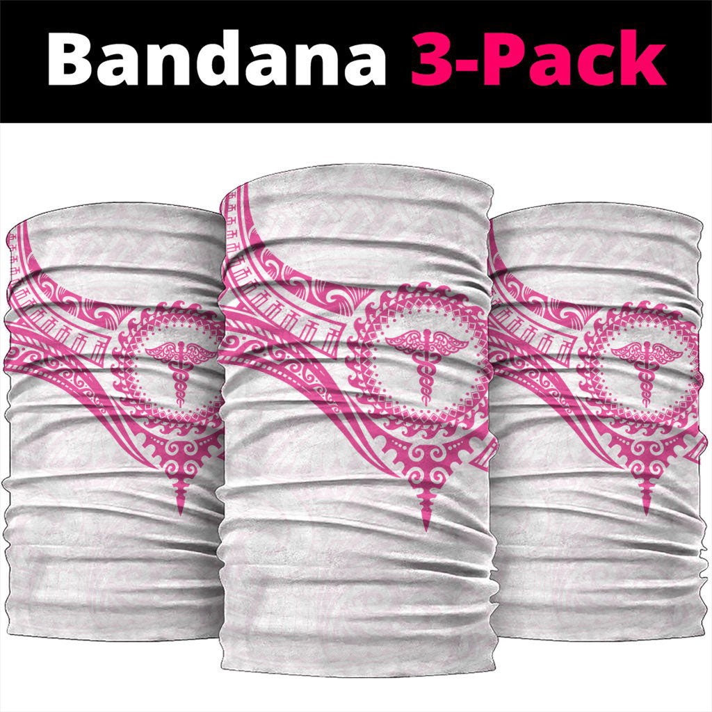 New Zealand Aotearoa Neck Gaiter Nurse Tribal Pink Version LT05 package One Size: 25*50cm Pink - Polynesian Pride