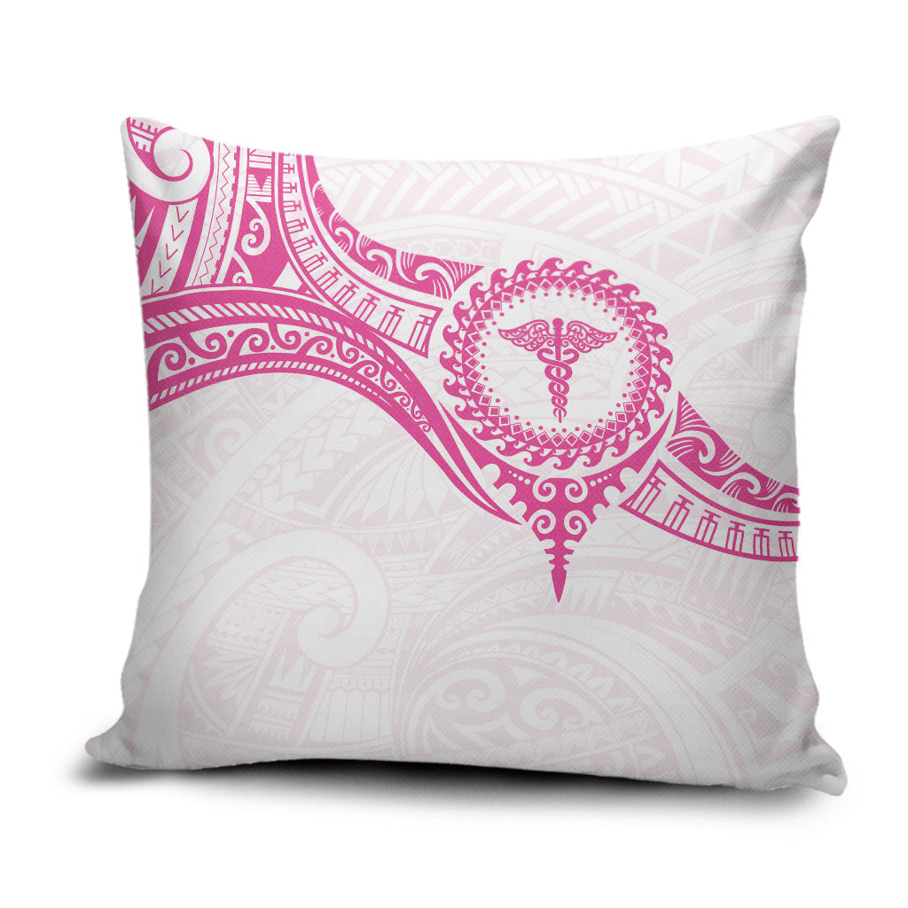 New Zealand Aotearoa Pillow Cover Nurse Tribal Pink Version