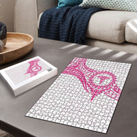 New Zealand Aotearoa Puzzle Nurse Tribal Pink Version LT05 - Polynesian Pride