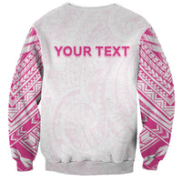 Personalised New Zealand Aotearoa Sweatshirt Nurse Tribal Pink Version LT05 - Polynesian Pride