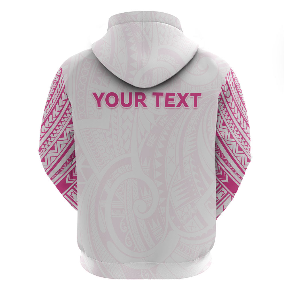 Personalised New Zealand Aotearoa Zip Hoodie Nurse Tribal Pink Version LT05 - Polynesian Pride