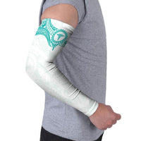 Personalised New Zealand Aotearoa Arm Sleeves Nurse Tribal Teal Version LT05 - Polynesian Pride