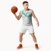 Personalised New Zealand Aotearoa Basketball Jersey Nurse Tribal Teal Version LT05 - Polynesian Pride