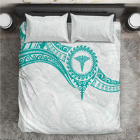 New Zealand Aotearoa Bedding Set Nurse Tribal Teal Version LT05 Teal - Polynesian Pride