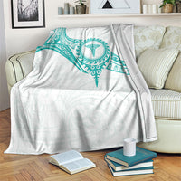 New Zealand Aotearoa Blanket Nurse Tribal Teal Version