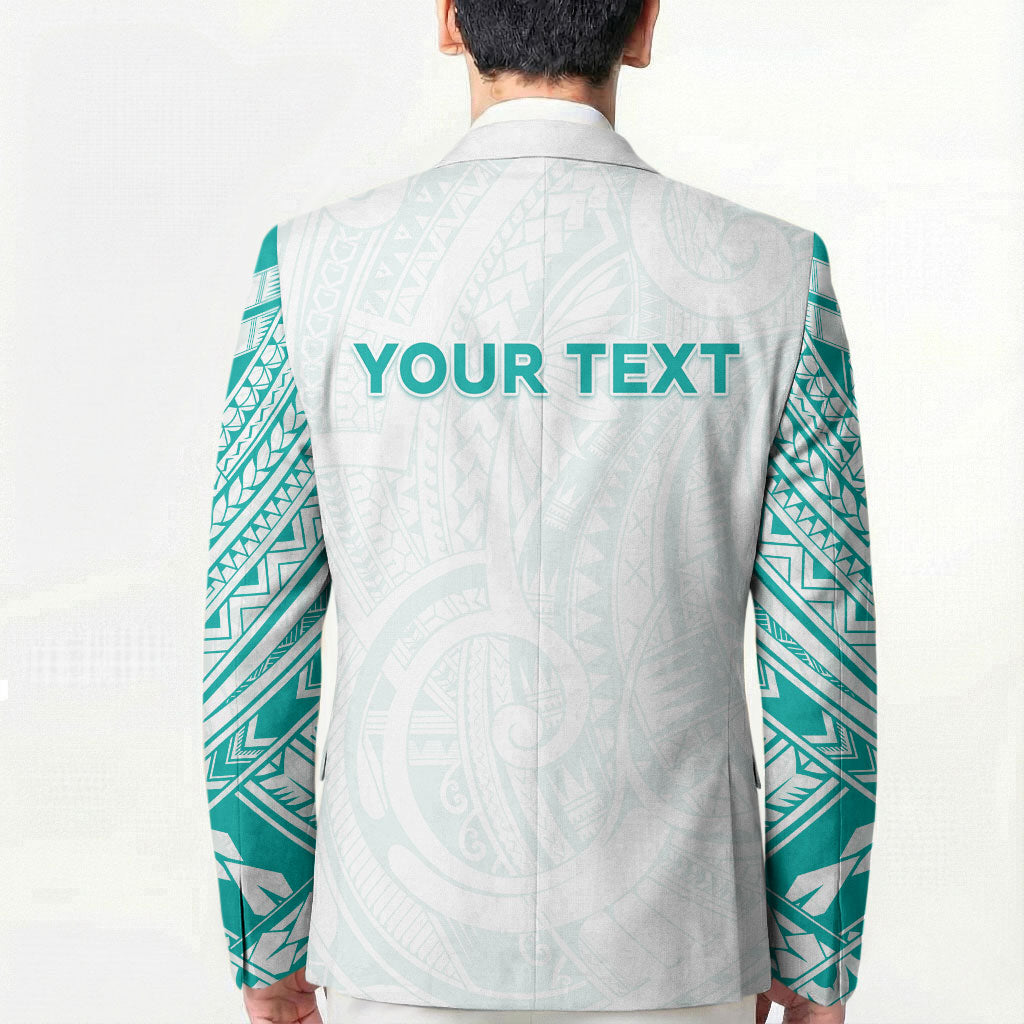 Personalised New Zealand Aotearoa Blazer Nurse Tribal Teal Version LT05 - Polynesian Pride