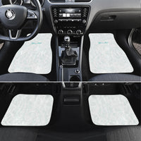 Personalised New Zealand Aotearoa Car Mats Nurse Tribal Teal Version LT05 Set 4pcs Teal - Polynesian Pride