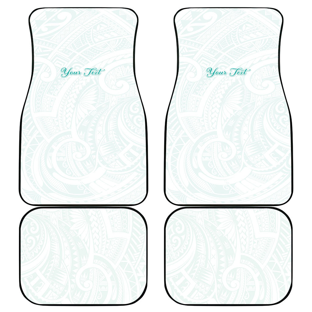 Personalised New Zealand Aotearoa Car Mats Nurse Tribal Teal Version LT05 - Polynesian Pride