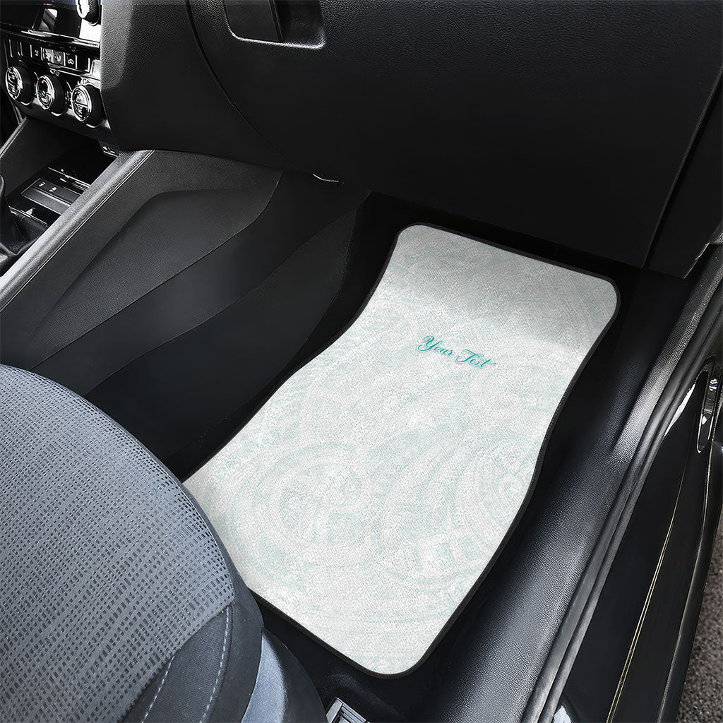 Personalised New Zealand Aotearoa Car Mats Nurse Tribal Teal Version LT05 - Polynesian Pride