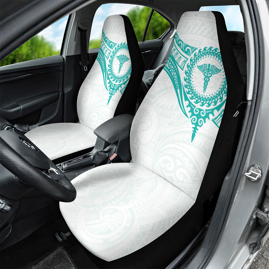 New Zealand Aotearoa Car Seat Cover Nurse Tribal Teal Version LT05 - Polynesian Pride