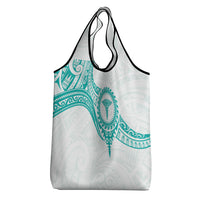 New Zealand Aotearoa Grocery Bag Nurse Tribal Teal Version LT05 - Polynesian Pride