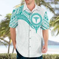 Personalised New Zealand Aotearoa Hawaiian Shirt Nurse Tribal Teal Version LT05 - Polynesian Pride
