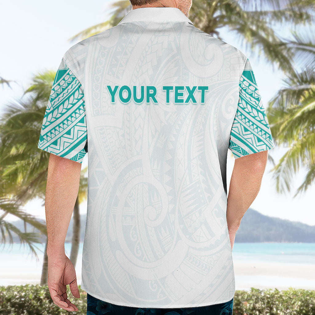 Personalised New Zealand Aotearoa Hawaiian Shirt Nurse Tribal Teal Version LT05 - Polynesian Pride