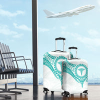 New Zealand Aotearoa Luggage Cover Nurse Tribal Teal Version LT05 - Polynesian Pride