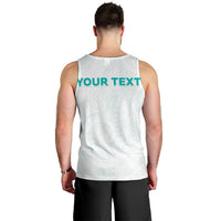 Personalised New Zealand Aotearoa Men Tank Top Nurse Tribal Teal Version LT05 - Polynesian Pride