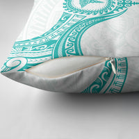 New Zealand Aotearoa Pillow Cover Nurse Tribal Teal Version LT05 - Polynesian Pride