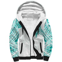 Personalised New Zealand Aotearoa Sherpa Hoodie Nurse Tribal Teal Version LT05 Unisex Teal - Polynesian Pride