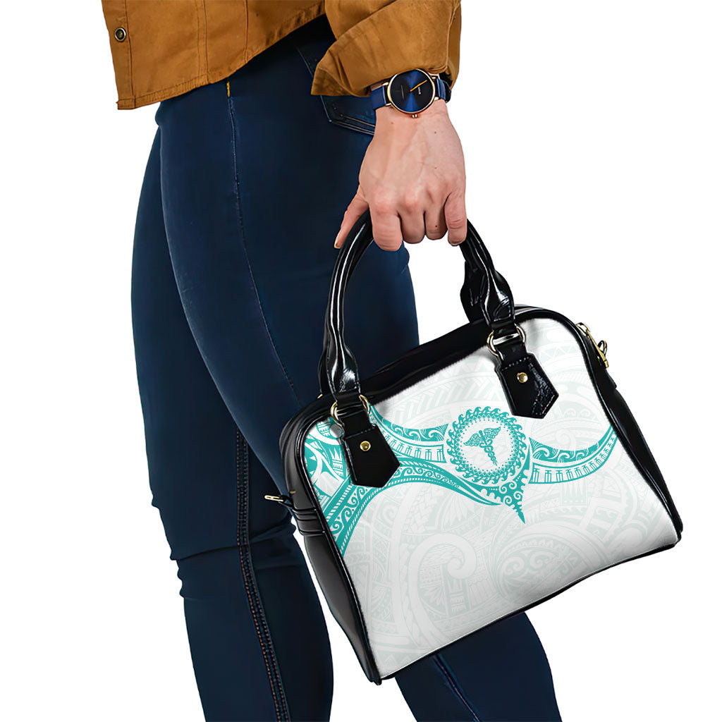 New Zealand Aotearoa Shoulder Handbag Nurse Tribal Teal Version LT05 - Polynesian Pride
