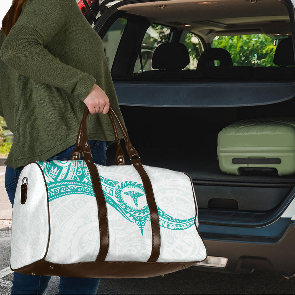 New Zealand Aotearoa Travel Bag Nurse Tribal Teal Version LT05 - Polynesian Pride